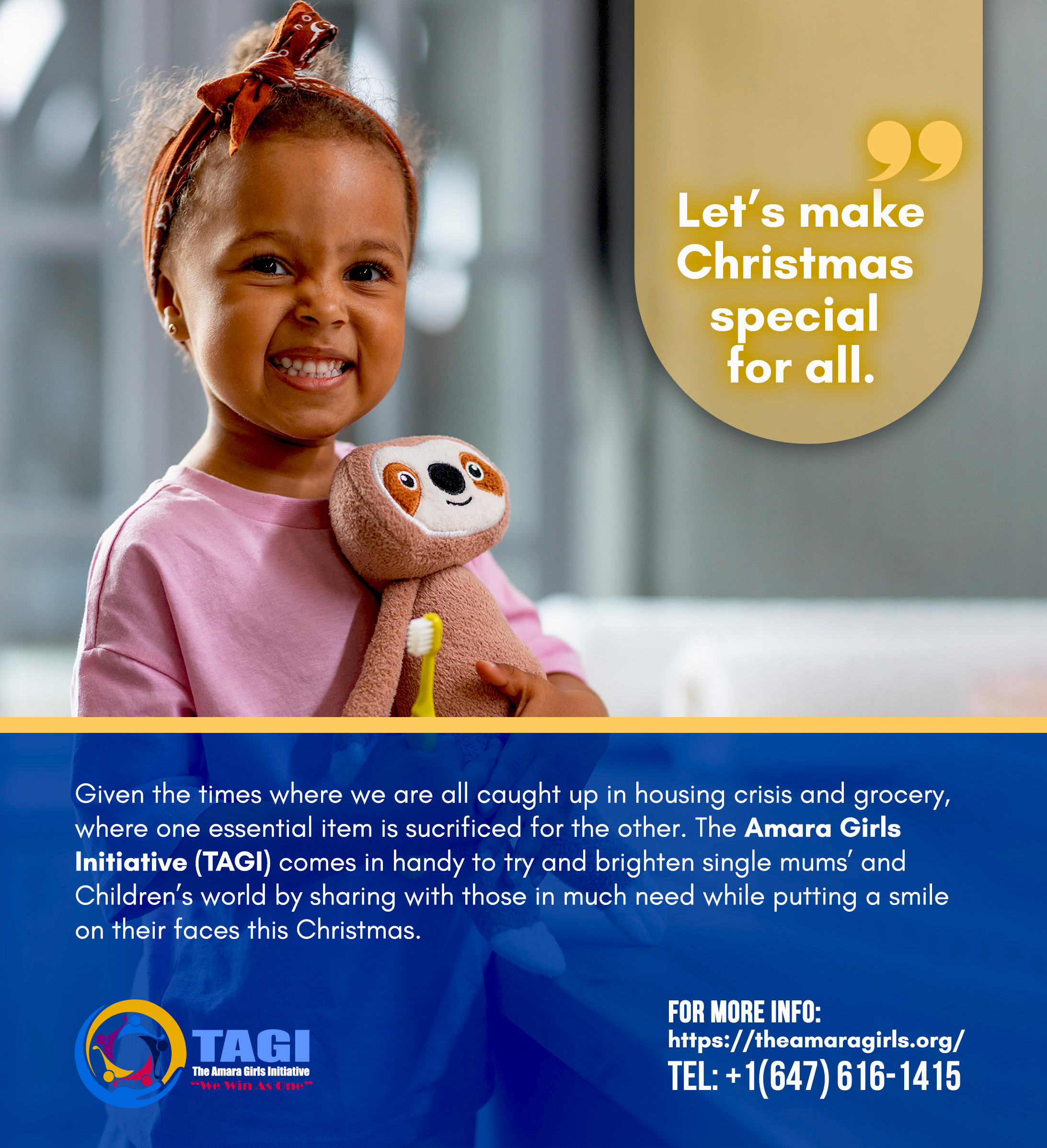 TAGI Christmas Smile Drive 2025 flier
